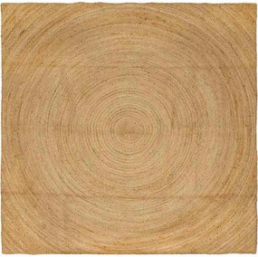 vidaXL Covoare de zonă Pătrat Maro 240 x 240 cm Iută