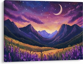 Tablou - Peisaj violet (70x50 cm)