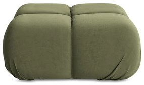 Taburet modular verde deschis cu tapițerie din catifea Lokua – Makamii
