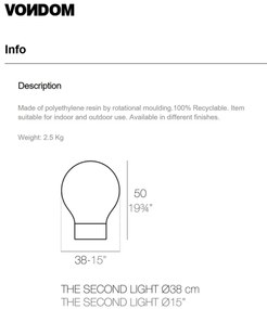 CORP DE ILUMINAT LED RGB DECORATIV THE SECOND LIGHT 38cm