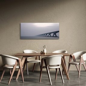 Tablou - Podul în ceață (120x50 cm)