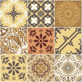 Set 9 autocolante Ambiance Cottage, 10 x 10 cm