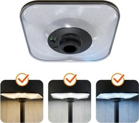 Lampă stradală solară LED cu senzor SOLSUMI LED/25W/3,2V IP54 24000 mAh + telecomandă