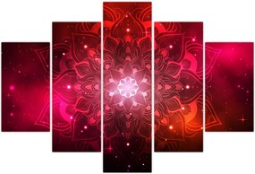 Tablou abstracției roșii (150x105 cm)