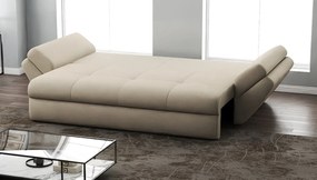 Canapea extensibilă dumonde cu ladă de depozitare si sezut confortabil din spuma high-density, Loana Enjoy Camel 250x100 cm