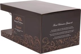 Pahar de șampanie din sticlă suflată manual, transparent, cupă cu motive florale în spirală, decor gravat cu laser, 350 ml, 16 x 10,5 cm, „Joséphine”