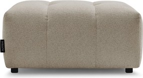 Taburet bej cu tapițerie din chenille Roxelane – Bobochic Paris