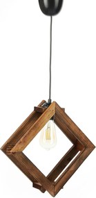Lustra 390FLH1848, stejar inchis, lemn, 24x24x75 cm