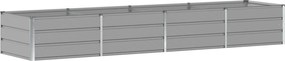 vidaXL Jardinieră Gri deschis 320 x 80 x 45 cm Oțel