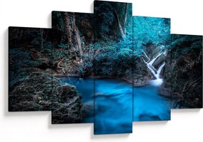 Tablou - Noaptea magică în pădurea tropicală (150x105 cm)