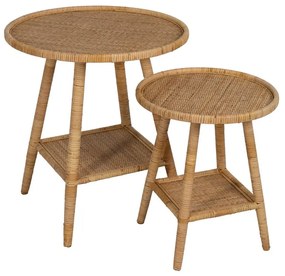 Măsuță auxiliară rotundă din ratan ø 60 cm – Ixia