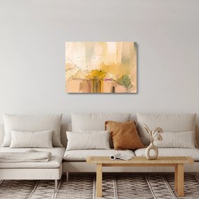 Tablou pe sticlă - Abstract, pictură în ulei (70x50 cm)