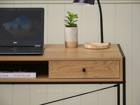Masă PC Nills (stejar + negru). 1109798