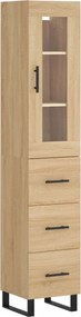 vidaXL Dulap înalt, stejar sonoma, 34,5x34x180 cm, lemn prelucrat