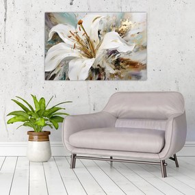 Tablou - Abstracție cu crin (90x60 cm)