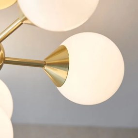 Endon 76501 - Lustră OSCAR pe tijă, 6xG9/5W/230V, auriu