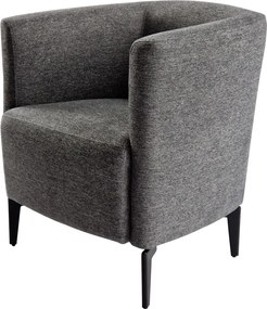 Fotoliu de design, gri / negru, KAPY