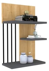 Etajeră de perete NEZMA 60x40 cm bej/antracit