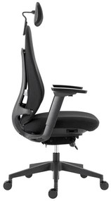 Scaun de birou Farrell, negru