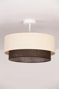 Brilagi - Plafonieră LED stil Boho, 1xE27/15W/230V, Ø 40 cm, crem/maro