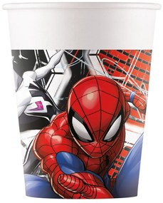 Omul Păianjen World of Webs pahar de hârtie 8 bucăți 200 ml FSC