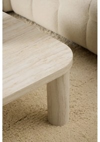 Măsuță de cafea bej cu aspect de marmură 75x100 cm Solano – Actona