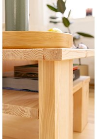 Măsuță de cafea maro din lemn de pin 45x68 cm Japan – Karup Design