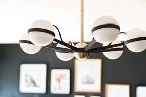 Candelabru design contemporan ACE, cu 6 surse de lumina