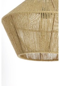 Lustră verde-deschis cu abajur din iută ø 40 cm Fugia – Light &amp; Living