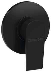 Sapho - Baterie de duș încastrată KAI, finisaj negru mat