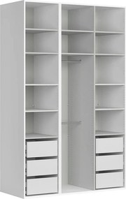 Dressing FLEX, alb, PAL, 150x66x240 cm