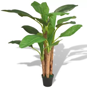 Bananier planta artificiala cu tulpina lemn,18 frunze,170 cm