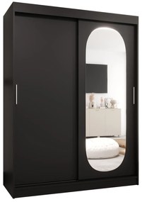 Dulap de haine 150 cm Ronny (Negru). 1126053