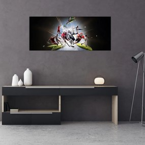 Tablou - Sportivii (120x50 cm)