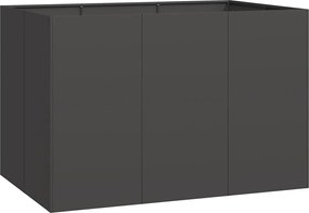 vidaXL Jardinier negru 120x80x80 cm Oțel