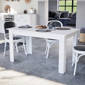 Masă de dining Yorki Standard 140x80 cm albă