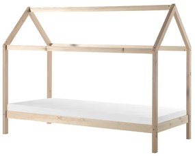 Set DALLAS culoare lemn natural format dintr-un Pat copii Vipack (90 x 200 cm) și o SALTEA PAT COPII Basic Cool (90 x 200 x 10 cm).
