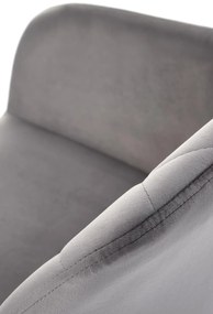 Scaun rotativ K535 velvet gri