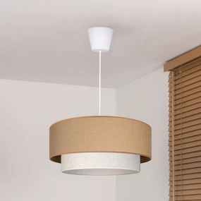 BRILAGI - Lustră LED suspendată pe cablu BOHO ECO, 1x E27/10W/230V, Ø 40 cm, bej/crem