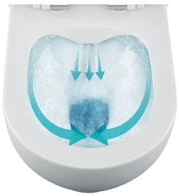 Bruckner - WC suspendat Rimless WALTER ceramică/culoare albă