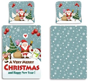 Crăciun Snowing set de lenjerie de pat 140×200cm, 70×90 cm