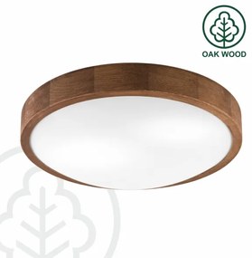 Plafonieră LED Brilagi CARVALHO SLIM 2xE27/60W/230V stejar cireș d. 37 cm