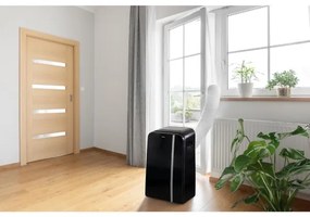 Aparat mobil inteligent de aer condiționat 3 în 1 1450W/230V 12000 BTU Wi-Fi negru + telecomandă