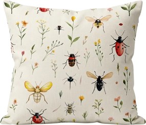 Fața de perna din polibumbac INSECTA POLY 45x45 cm, colorat