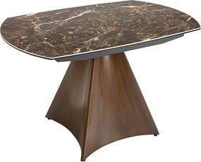 Masa extensibila deosebita design LUX Porcelain Marble 135-205cm