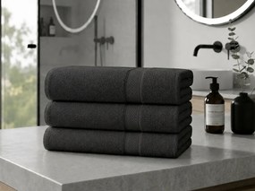 Prosop CLARYSSE ELEGANCE 60x110 cm antracit, 100% bumbac
