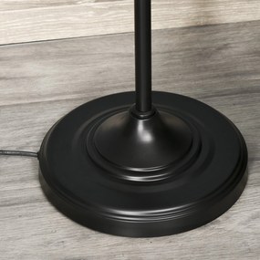 Lampa de podea Design Vintage Industrial din metal negru, lampa de podea moderna Ф35 x 170 cm HOMCOM | Aosom Romania