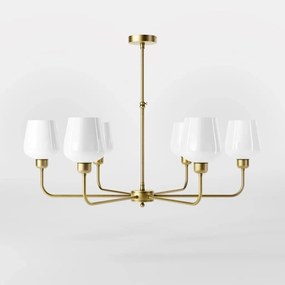 Candelabru design italian din alama si sticla Talis