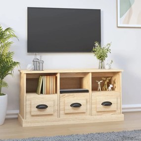 Comoda TV, stejar sonoma, 100x35x50 cm, lemn prelucrat