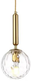 Lustra Pe Cablu E27 cu Glob Transparent STicla Elit's
